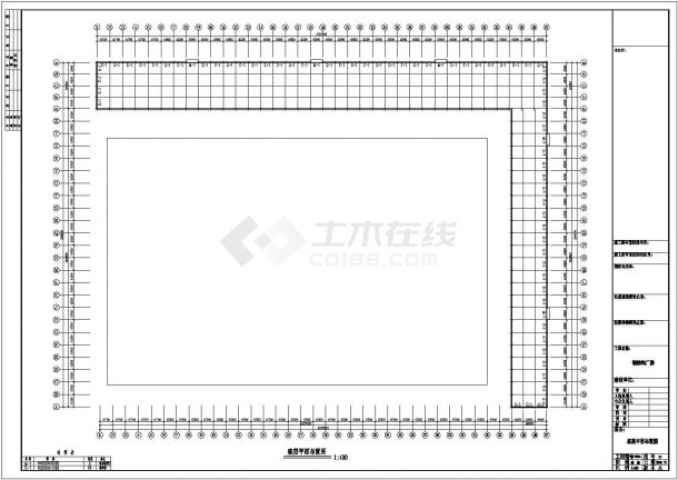 某地石材公司钢结构工程建筑结构CAD图纸-图一