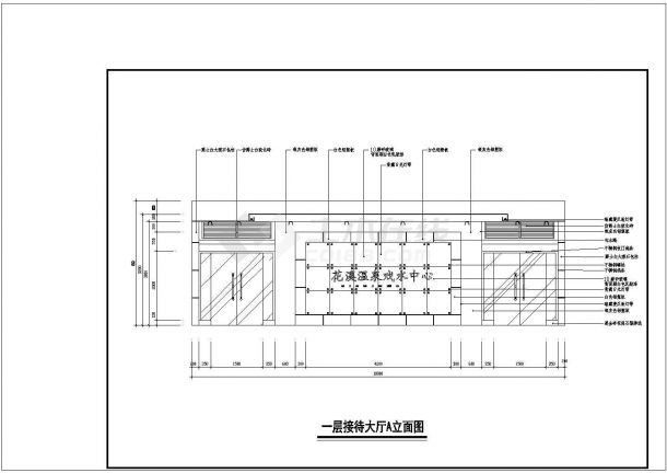 某地娱乐中心装修设计施工图（含效果图）-图二