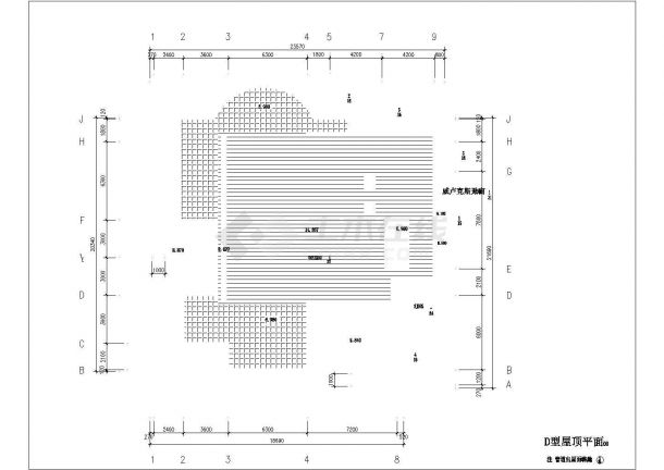 某二层别墅（D型）建筑方案cad设计图-图二