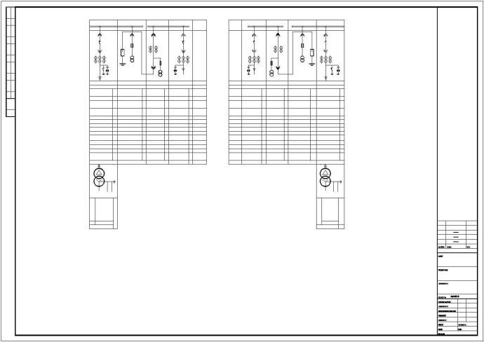 某10kV变电所电气cad设计图_图1