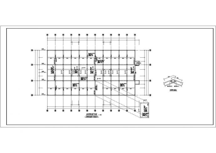 某小区框架结构半地下车库结构设计施工图_图1
