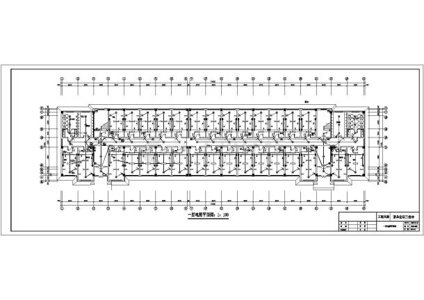 某学校五层宿舍楼全套电气设计施工图-图二