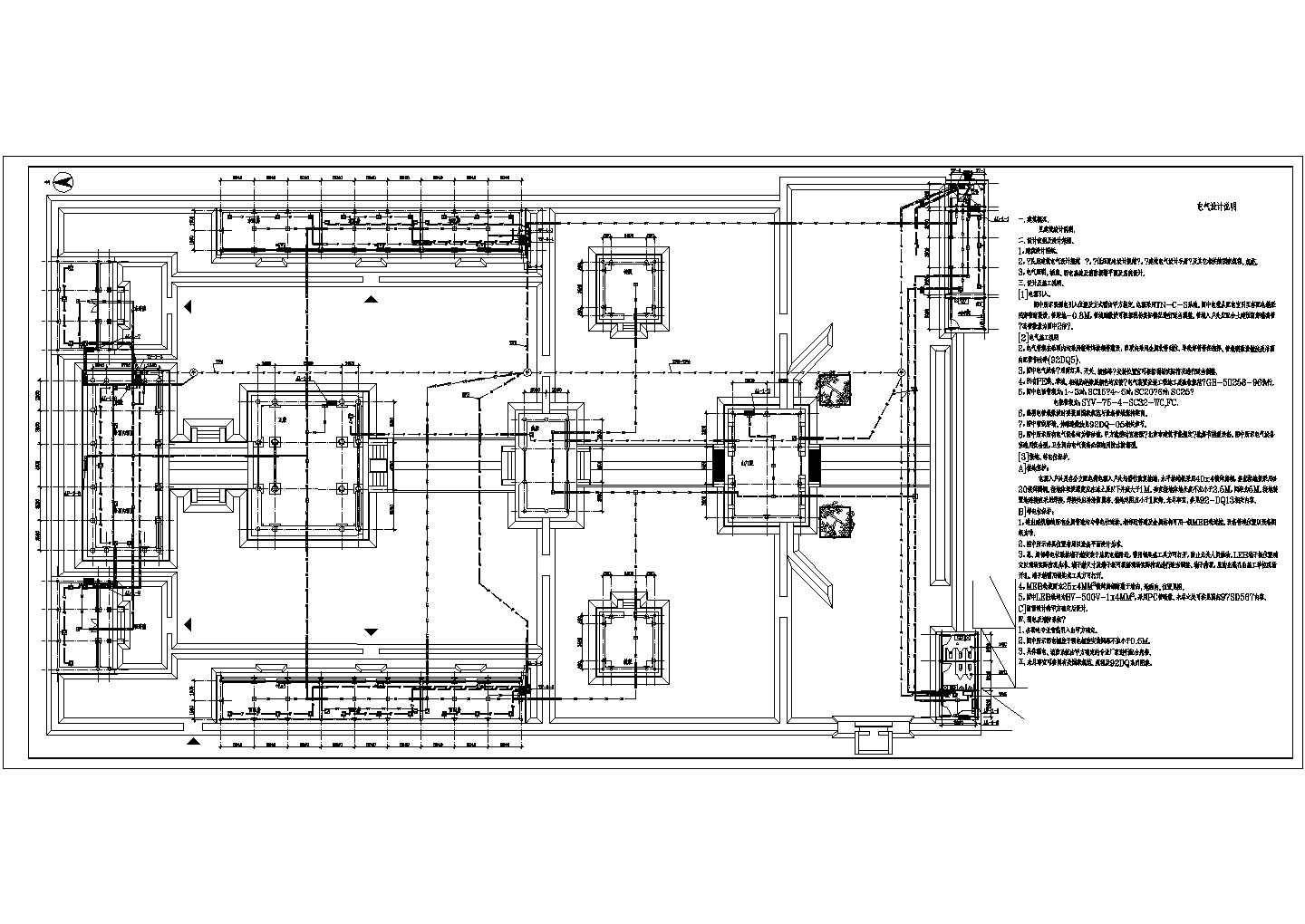 宣仁庙电气CAD设计施工方案图纸