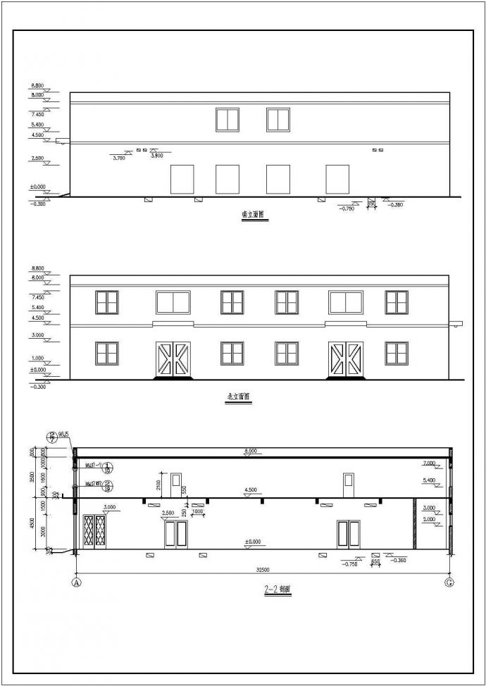 某区厂房建筑设计施工图（共7张）_图1