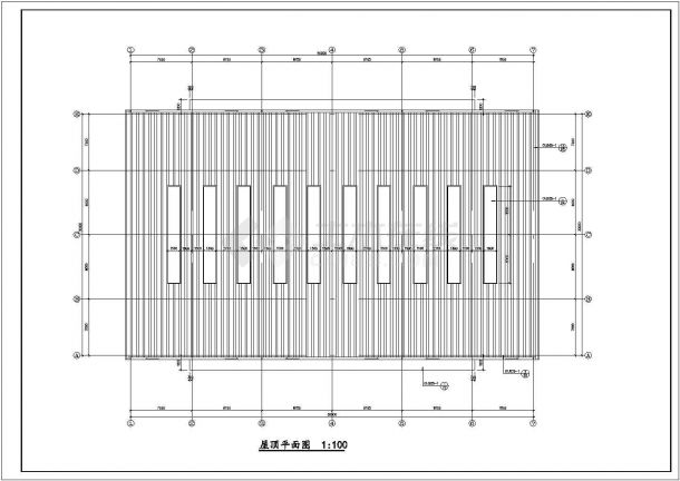 厂房建筑设计方案施工图（共4张）-图二