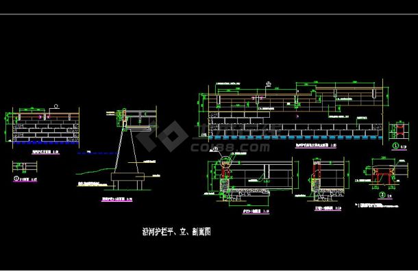 非常实用的76个围墙栏杆建筑设计图-图二