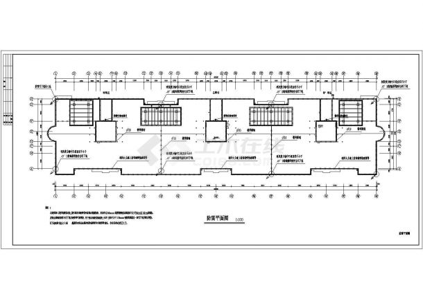 某区高层住宅楼电气设计施工平面图-图二