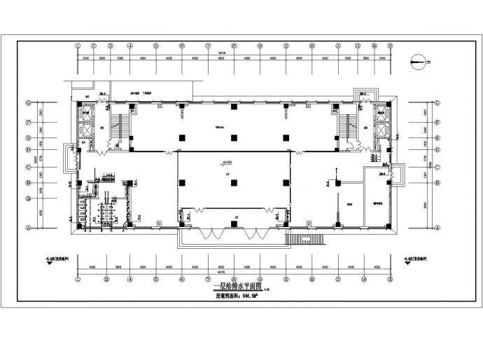 二十层商业办公楼给排水cad设计图_图1