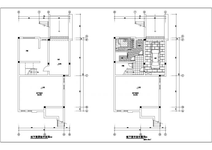经典三层豪华别墅室内装修cad施工设计图纸_图1