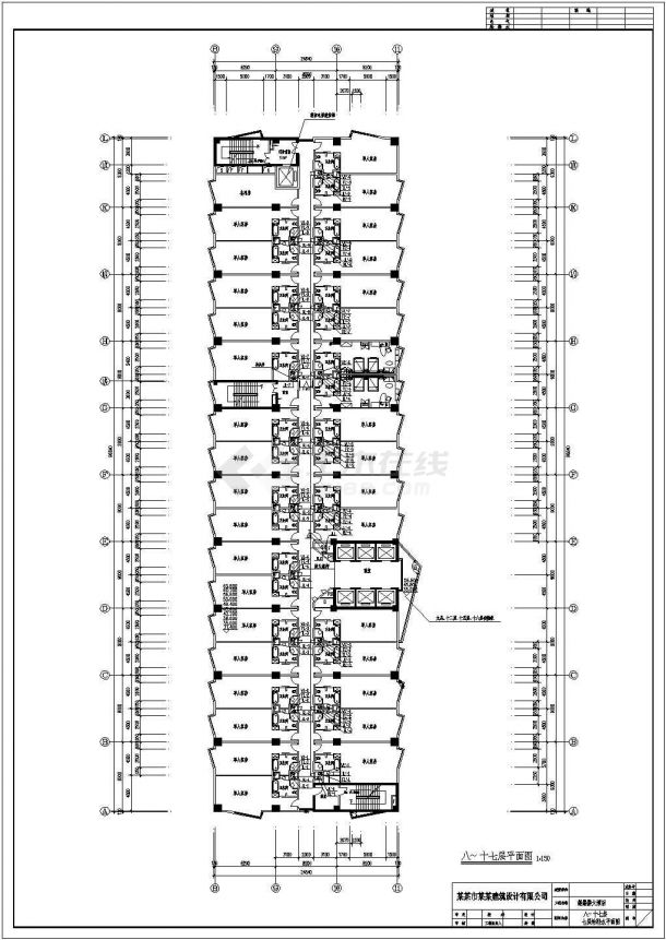 高层医院给排水施工设计cad建筑图纸全套-图一