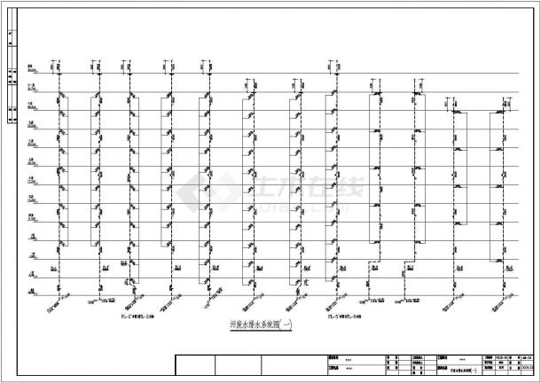 高层市政水管给排水施工cad设计图纸全套-图一