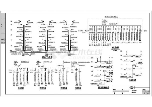 带阁楼住宅楼电气设计施工CAD图-图二