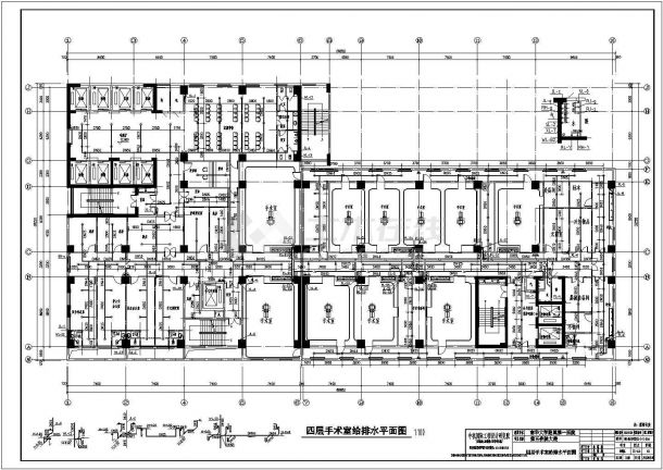 某中学附一给排水cad图纸系统全套-图二