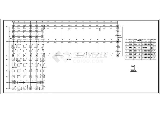 某地重型钢结构库房结构设计施工图-图二