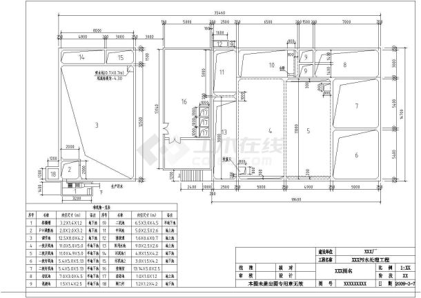 某地大型新建污水处理池建筑设计图-图二