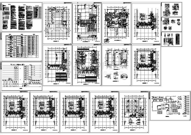 某市财政局办公大楼空调系统设计cad施工图（含设计说明，设备表）-图二