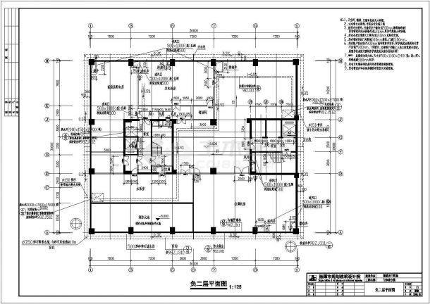 某县城医院建筑设计施工CAD图纸-图一
