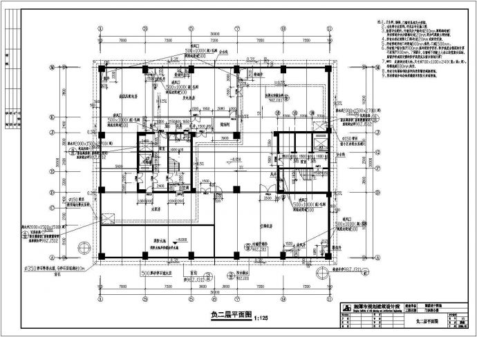 某县城医院建筑设计施工CAD图纸_图1