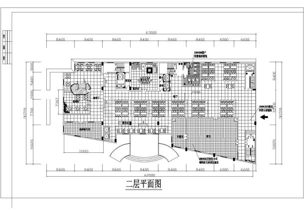 某地小型详细实用宾馆建筑施工图（共11张）-图二