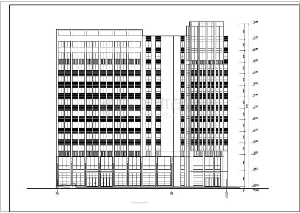 某地精美详细的高层宾馆建筑施工图-图一