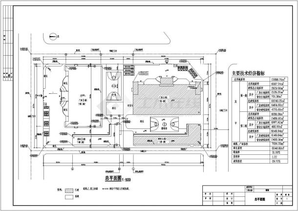 某地区全套CAD外资工厂工人宿舍设计图纸-图一