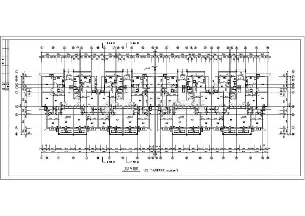 某地区全套十二层住宅楼建筑方案CAD设计图纸-图二