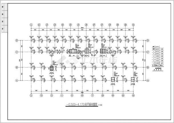 温州某六层框架住宅楼结构设计施工图-图二