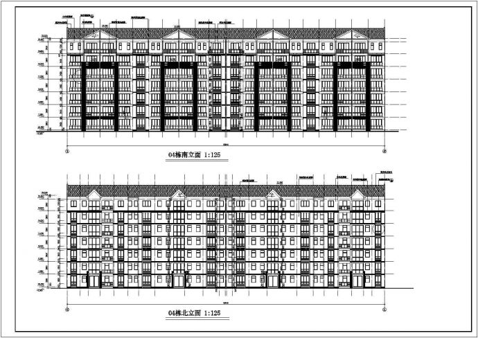 中型框架结构学生公寓建筑设计图纸_图1