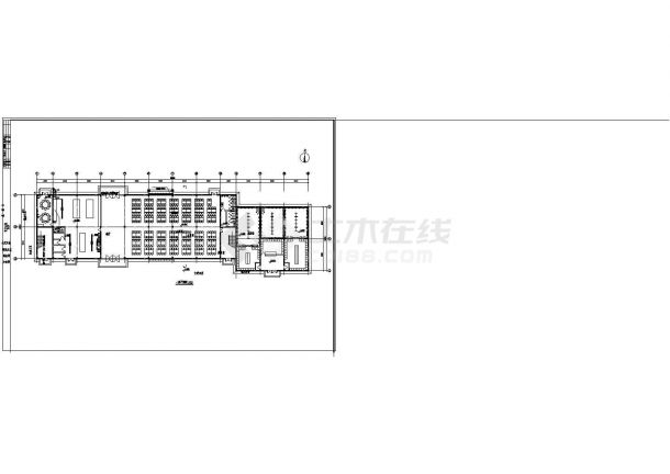 大型商业食堂浴室建筑设计方案全套施工图-图二