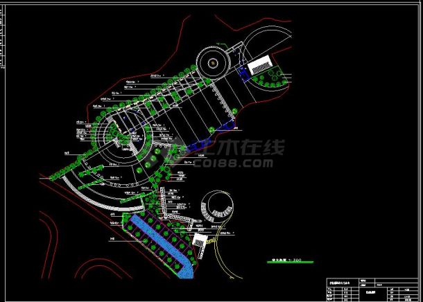 某地大型黄大仙公园园林设计施工图（全套）-图二