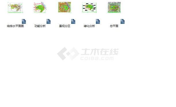 某地小型公园景观园林设计方案图（标注详细）-图一