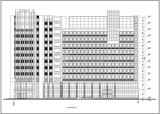 某地小型高层酒店建筑设计方案图（共9张）-图二