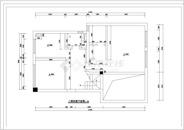 某地别墅装修全套施工图（共13张）-图二