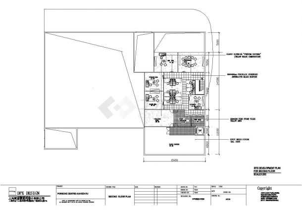 保时捷汽车展厅全套结构CAD施工图纸-图二