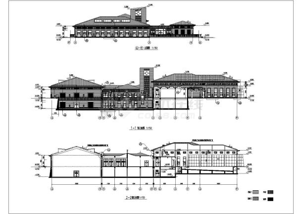 某地单层会所综合楼建筑设计方案图-图二