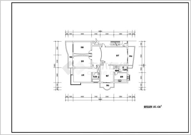 160平方米左右的标准住宅户型图（共4张）-图二