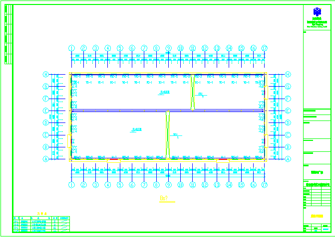某钢结构公司全套结构cad设计施工图_图1