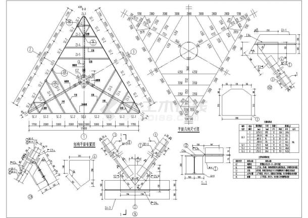 钢筋混凝土结构厂房结构施工图（含说明）-图二