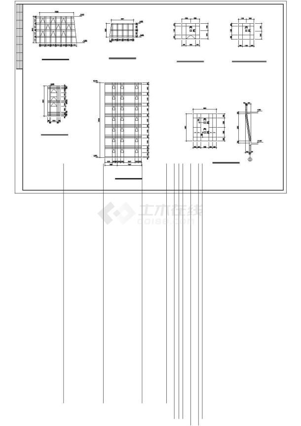 某地大型小高层宾馆建筑设计施工图（共16张）-图二