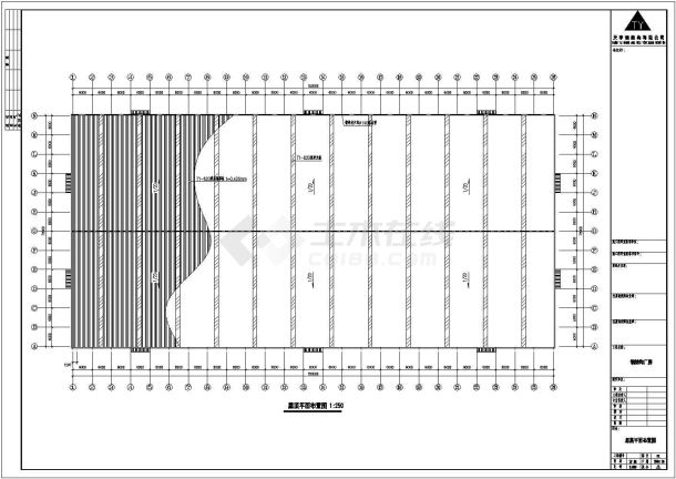 某公司钢结构72米X150米厂房结构施工图-图二