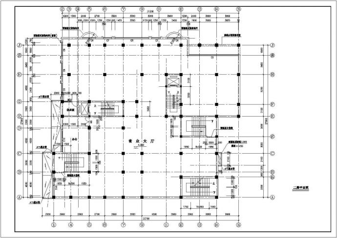 某八层商住楼建筑施工cad全套设计图纸_图1