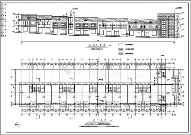 某地三层商贸楼建筑结构设计施工图-图二