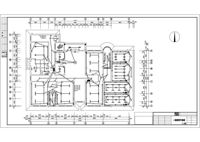 某小区幼儿园电气CAD布局设计图_图1