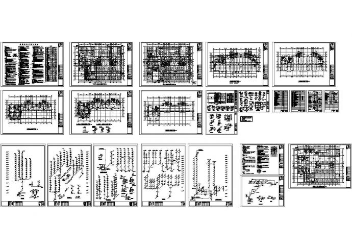 某规划设计研究院住宅楼给排水设计cad施工图（含设计说明）_图1