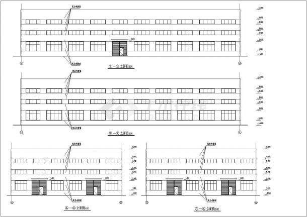 南方某标准厂房建筑施工图（共4张）-图一