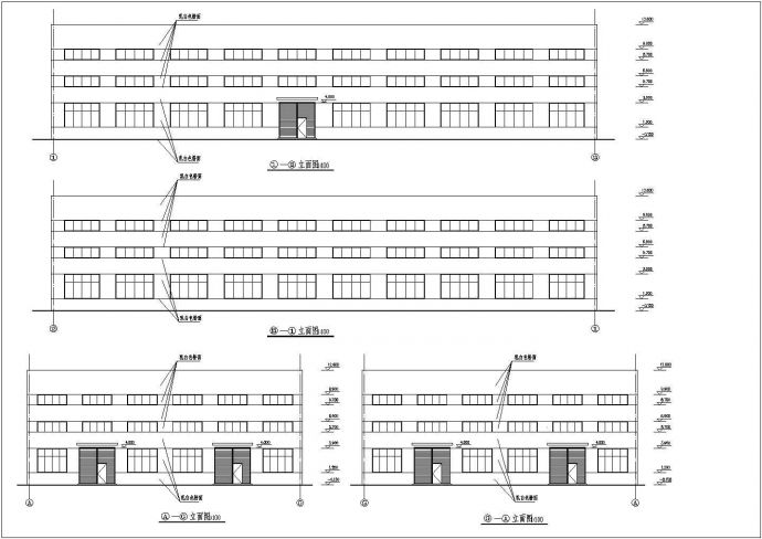 南方某标准厂房建筑施工图（共4张）_图1