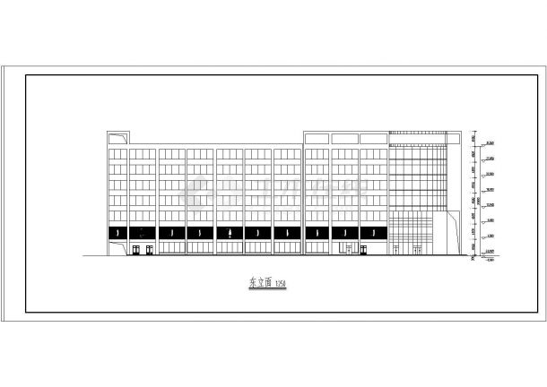 商业大厦建筑施工图纸（共10张）-图一