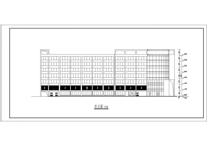 商业大厦建筑施工图纸（共10张）_图1