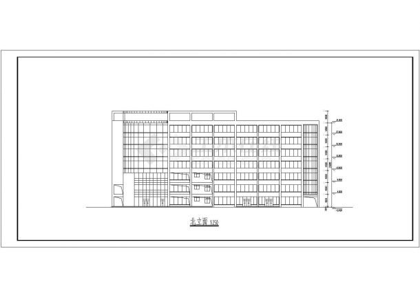 商业大厦建筑施工图纸（共10张）-图二