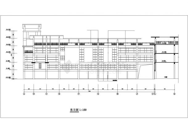 某地六层农贸市场综合楼建筑设计图-图二